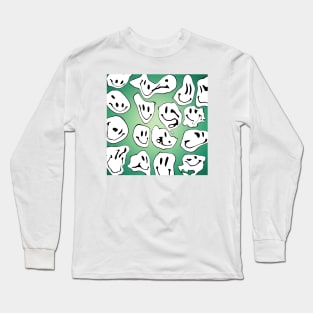 Liquid Faces Long Sleeve T-Shirt